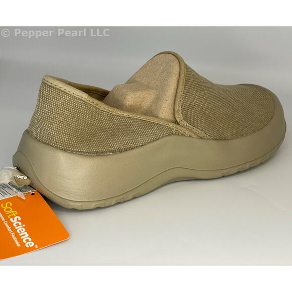 Khaki Canvas Size Men's 6 Women's 8 Unisex Espadrille Mule Slip On Comfort Shoe - Picture 7 of 10